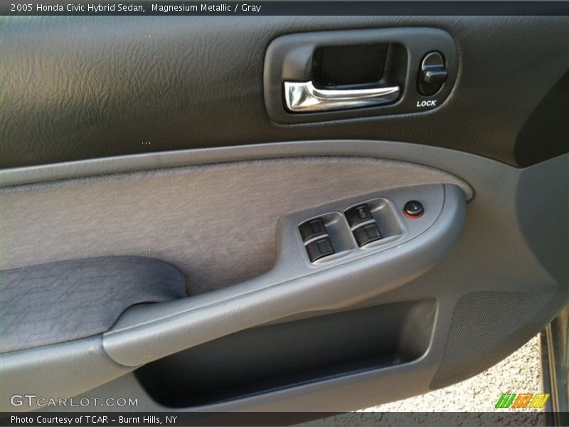 Magnesium Metallic / Gray 2005 Honda Civic Hybrid Sedan
