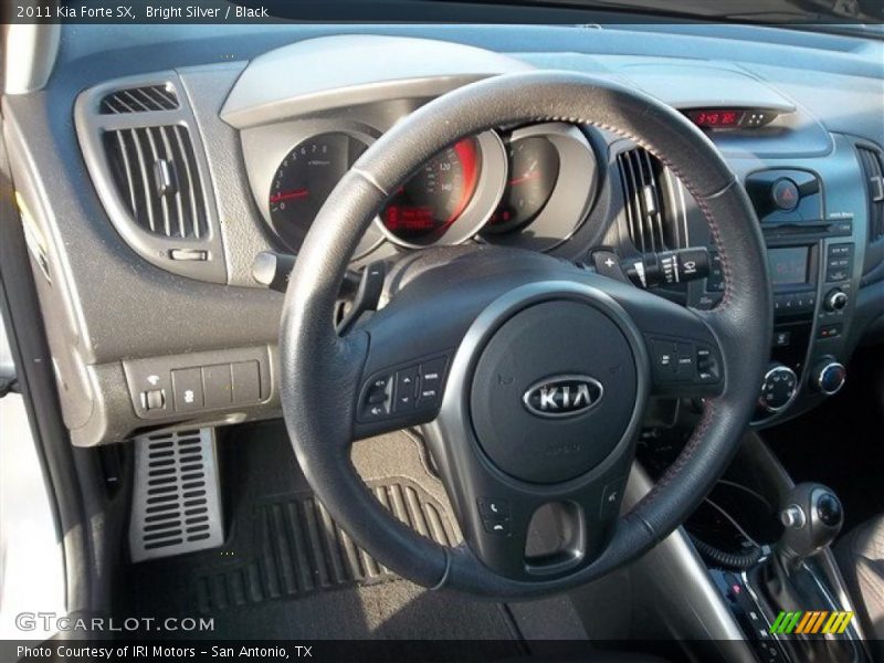 Bright Silver / Black 2011 Kia Forte SX