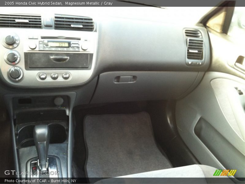 Magnesium Metallic / Gray 2005 Honda Civic Hybrid Sedan