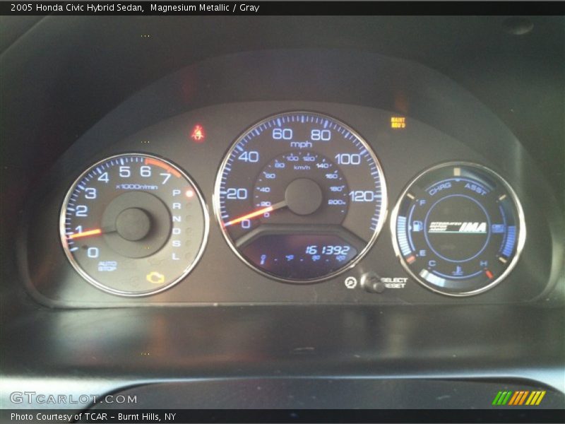 Magnesium Metallic / Gray 2005 Honda Civic Hybrid Sedan