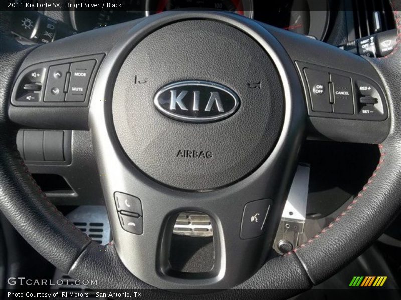 Bright Silver / Black 2011 Kia Forte SX