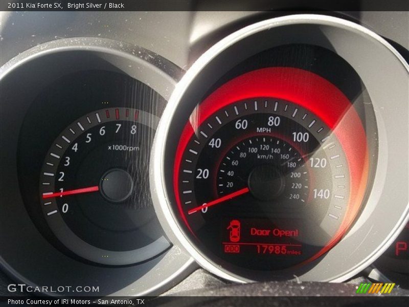 Bright Silver / Black 2011 Kia Forte SX