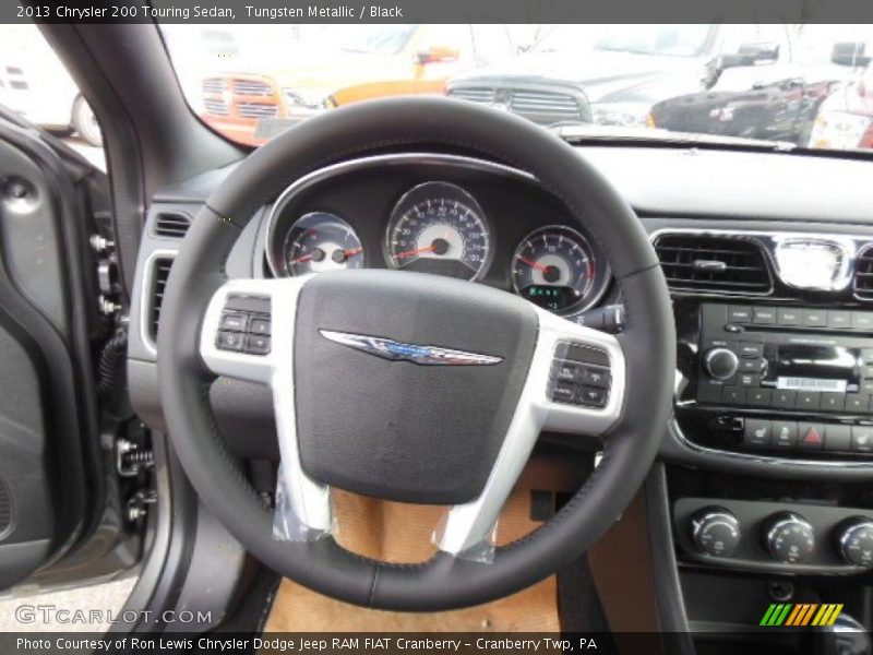 Tungsten Metallic / Black 2013 Chrysler 200 Touring Sedan