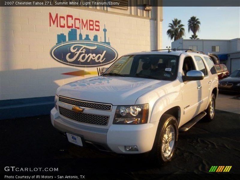 Summit White / Light Titanium/Ebony 2007 Chevrolet Tahoe Z71