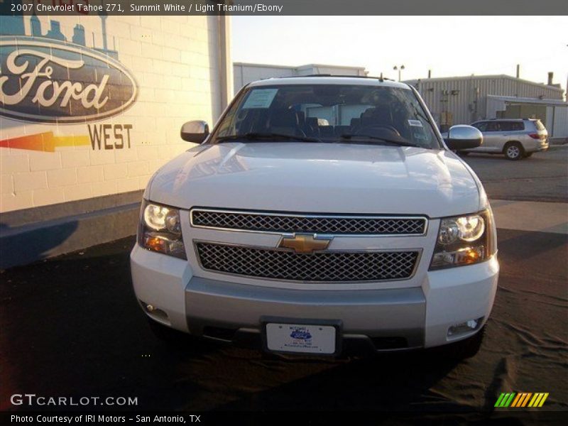 Summit White / Light Titanium/Ebony 2007 Chevrolet Tahoe Z71