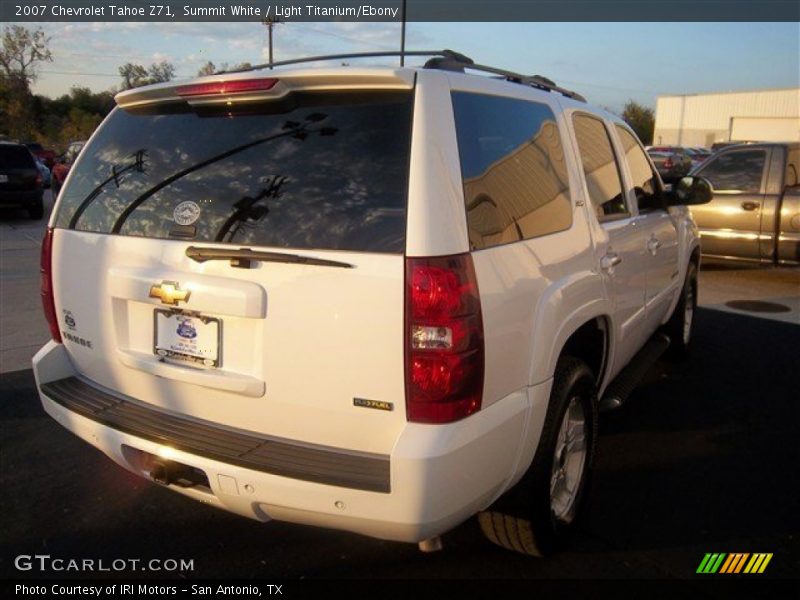 Summit White / Light Titanium/Ebony 2007 Chevrolet Tahoe Z71