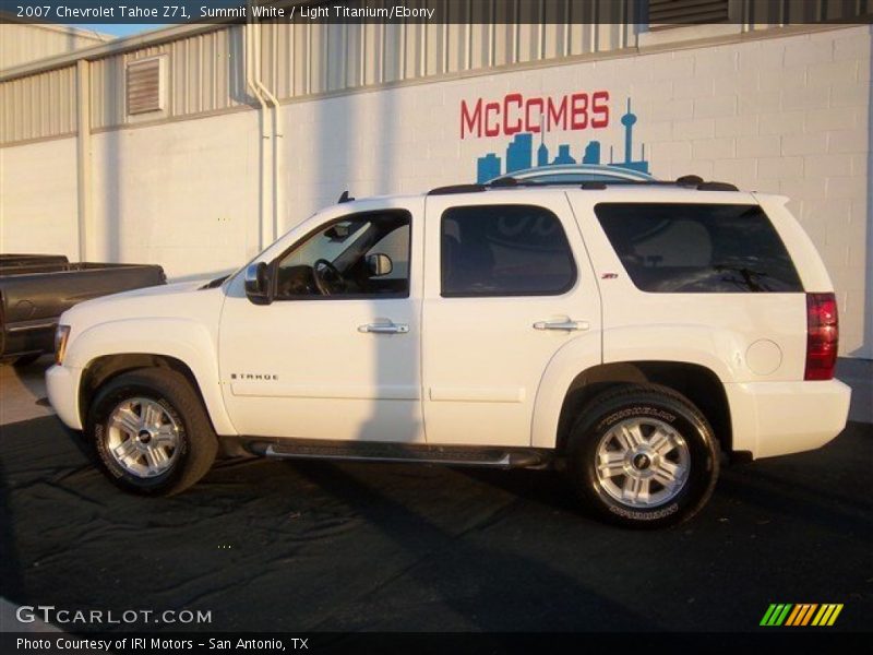 Summit White / Light Titanium/Ebony 2007 Chevrolet Tahoe Z71