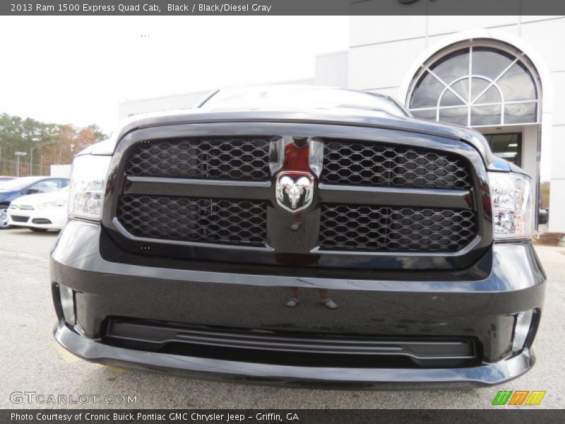 Black / Black/Diesel Gray 2013 Ram 1500 Express Quad Cab