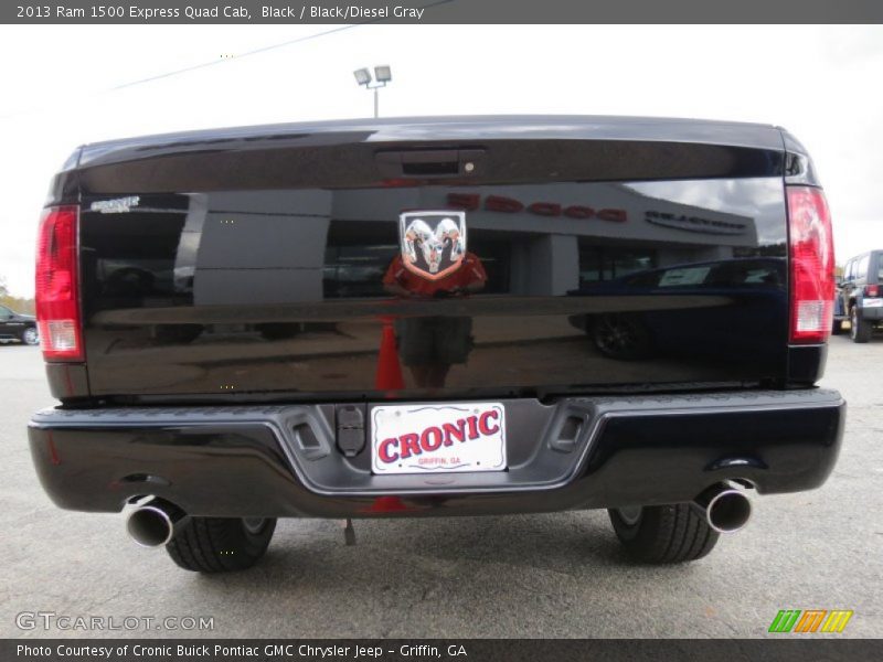 Black / Black/Diesel Gray 2013 Ram 1500 Express Quad Cab
