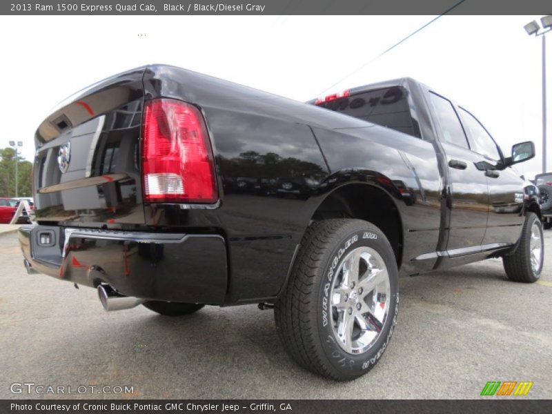 Black / Black/Diesel Gray 2013 Ram 1500 Express Quad Cab