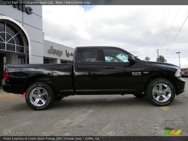 Black / Black/Diesel Gray 2013 Ram 1500 Express Quad Cab