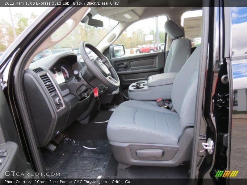  2013 1500 Express Quad Cab Black/Diesel Gray Interior