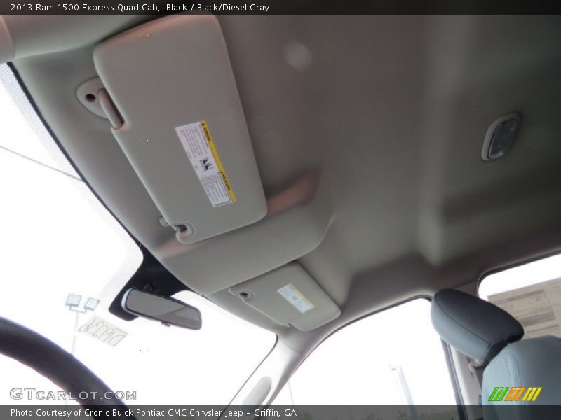 Black / Black/Diesel Gray 2013 Ram 1500 Express Quad Cab