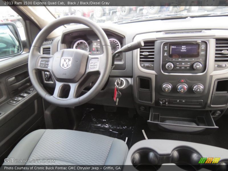 Black / Black/Diesel Gray 2013 Ram 1500 Express Quad Cab