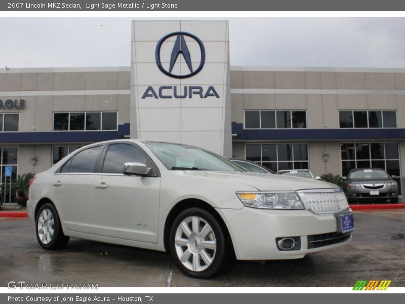 Light Sage Metallic / Light Stone 2007 Lincoln MKZ Sedan