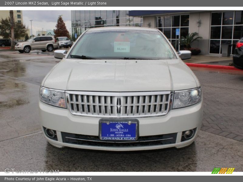 Light Sage Metallic / Light Stone 2007 Lincoln MKZ Sedan