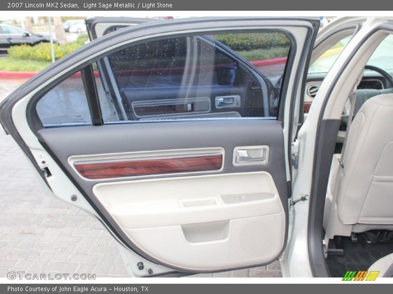 Light Sage Metallic / Light Stone 2007 Lincoln MKZ Sedan