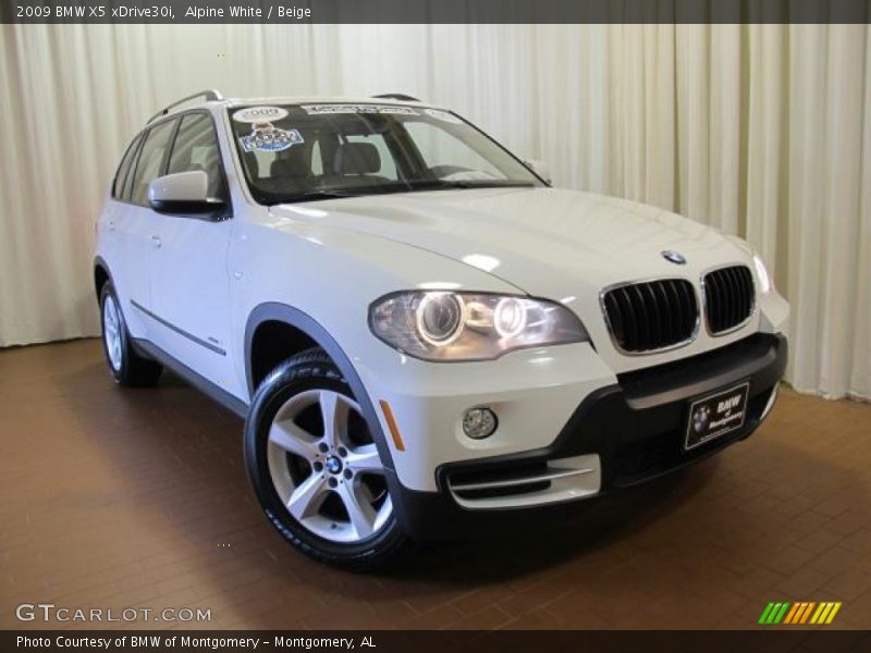 Alpine White / Beige 2009 BMW X5 xDrive30i