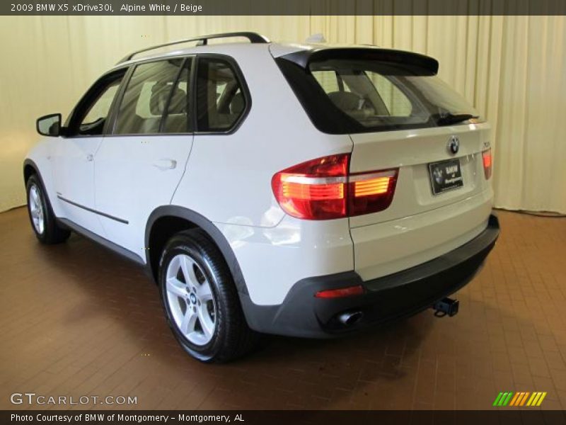 Alpine White / Beige 2009 BMW X5 xDrive30i