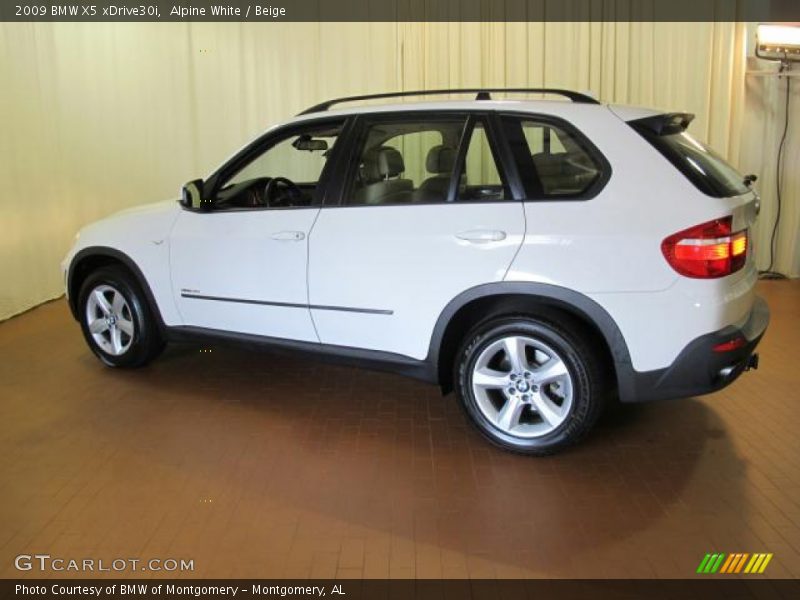 Alpine White / Beige 2009 BMW X5 xDrive30i
