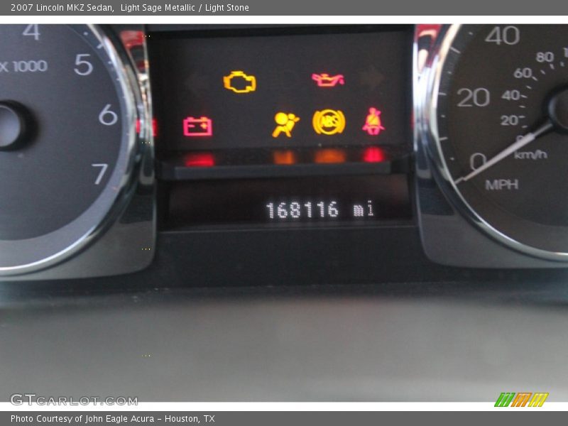 Light Sage Metallic / Light Stone 2007 Lincoln MKZ Sedan