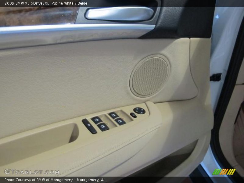 Alpine White / Beige 2009 BMW X5 xDrive30i