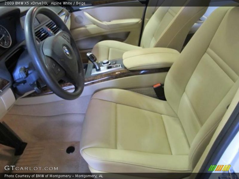 Alpine White / Beige 2009 BMW X5 xDrive30i