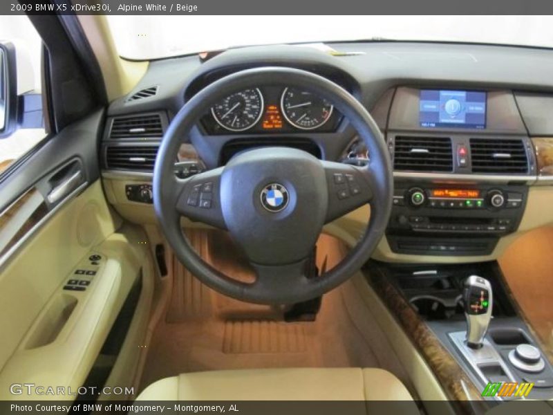 Alpine White / Beige 2009 BMW X5 xDrive30i