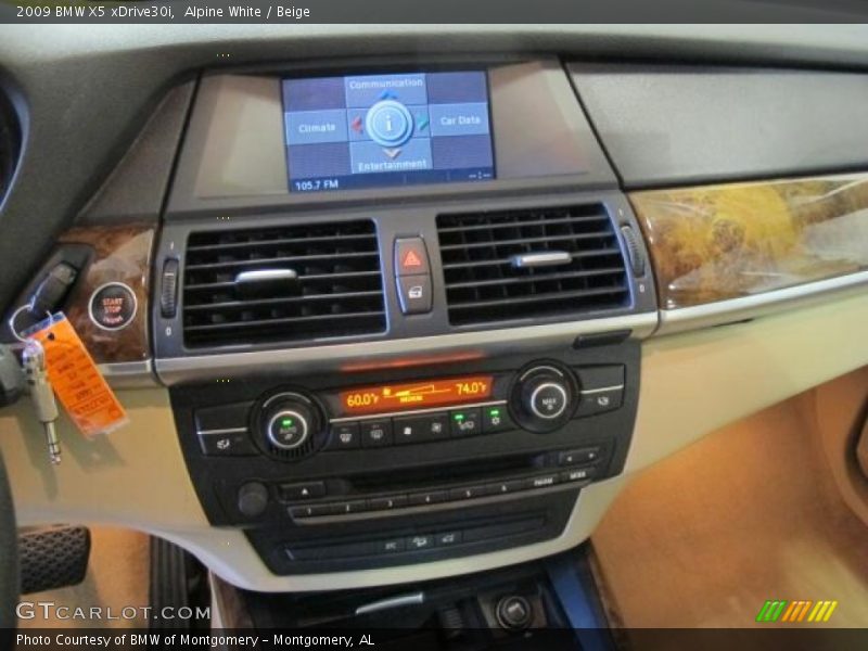 Alpine White / Beige 2009 BMW X5 xDrive30i