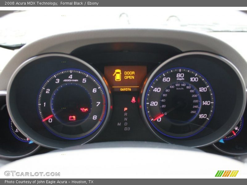 Formal Black / Ebony 2008 Acura MDX Technology