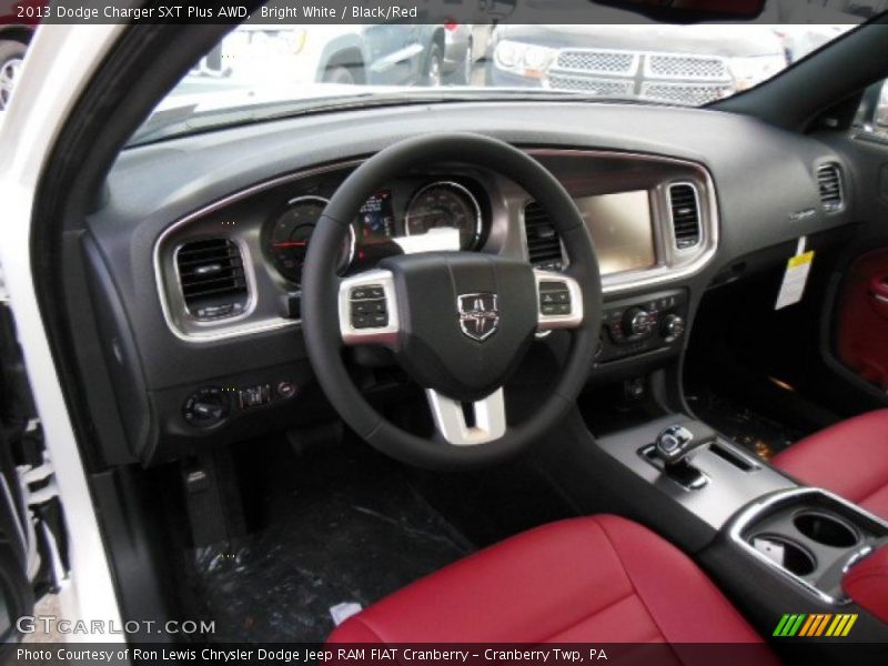 Black/Red Interior - 2013 Charger SXT Plus AWD 