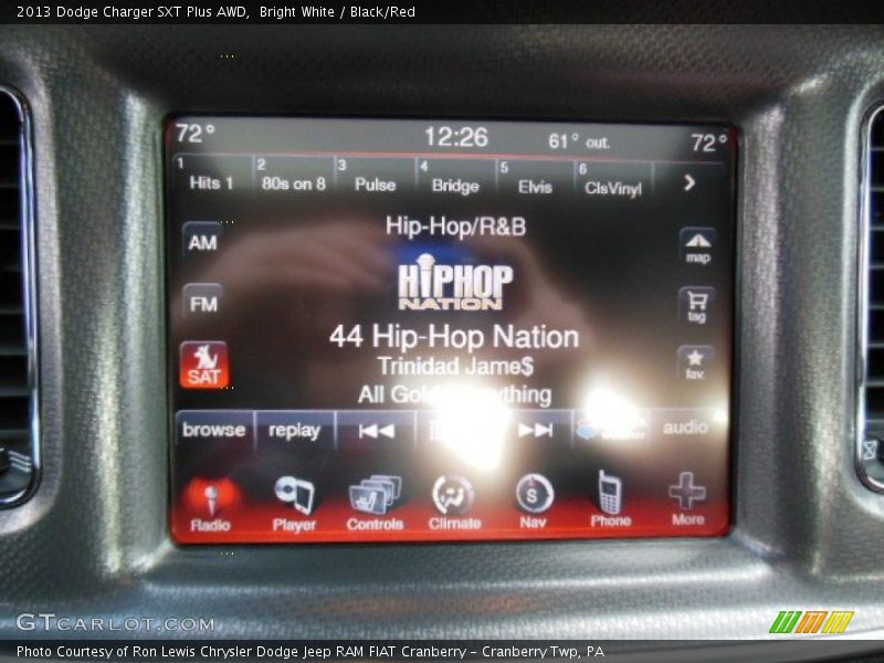 Bright White / Black/Red 2013 Dodge Charger SXT Plus AWD