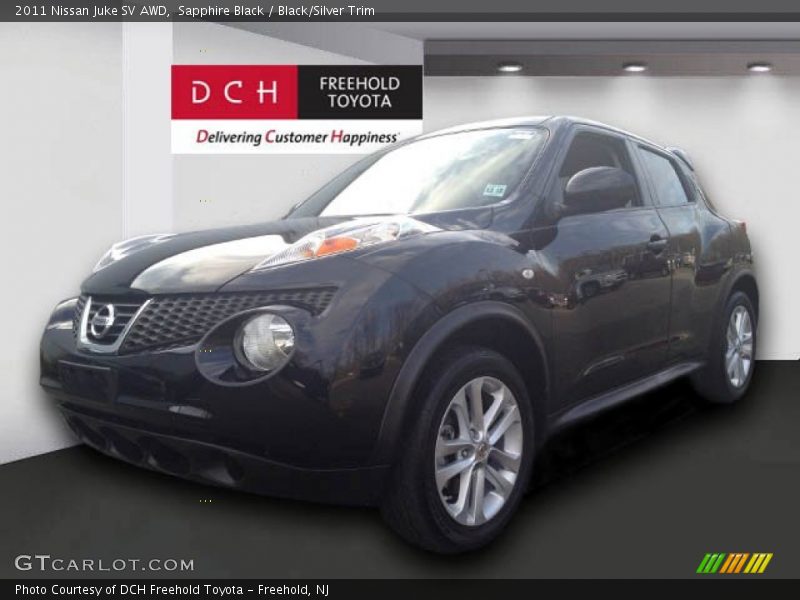 Sapphire Black / Black/Silver Trim 2011 Nissan Juke SV AWD
