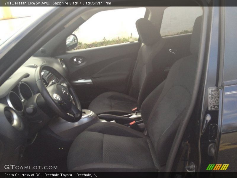 Sapphire Black / Black/Silver Trim 2011 Nissan Juke SV AWD