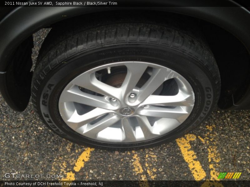 Sapphire Black / Black/Silver Trim 2011 Nissan Juke SV AWD