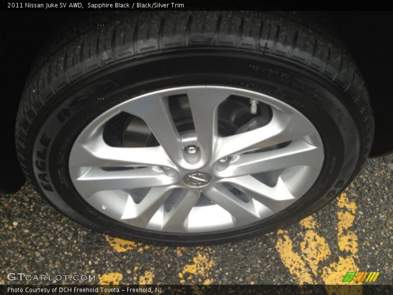 Sapphire Black / Black/Silver Trim 2011 Nissan Juke SV AWD