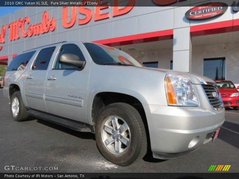 Pure Silver Metallic / Ebony 2010 GMC Yukon XL SLE
