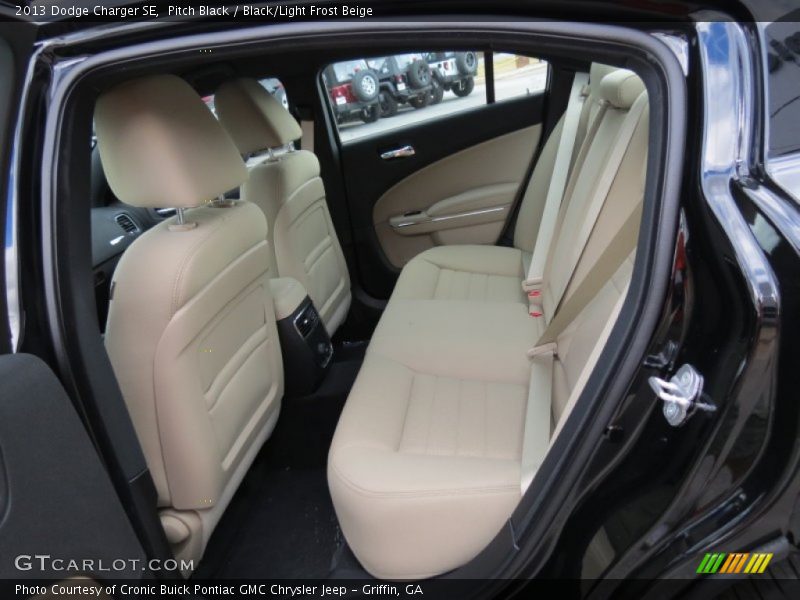 Pitch Black / Black/Light Frost Beige 2013 Dodge Charger SE