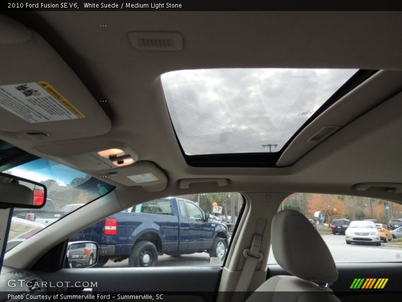 White Suede / Medium Light Stone 2010 Ford Fusion SE V6