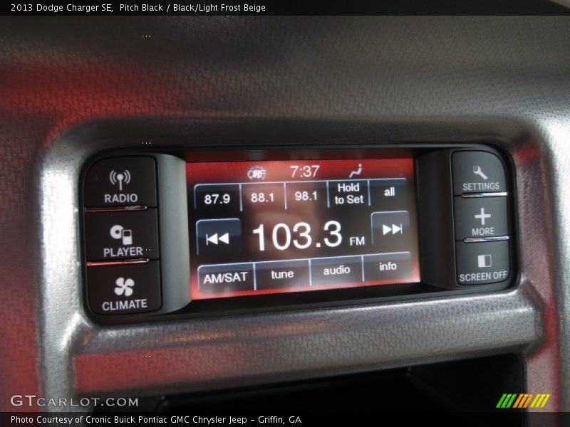 Pitch Black / Black/Light Frost Beige 2013 Dodge Charger SE