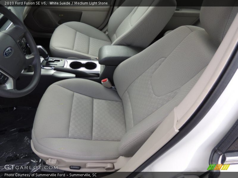 White Suede / Medium Light Stone 2010 Ford Fusion SE V6