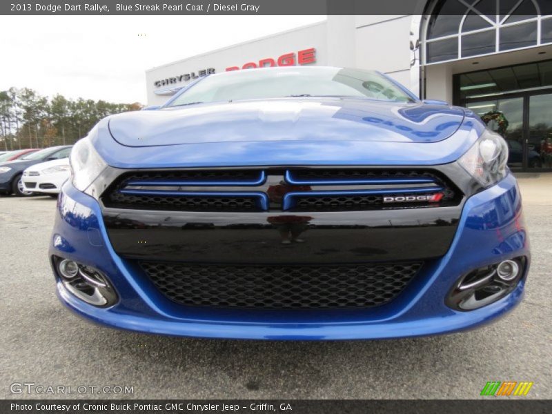 Blue Streak Pearl Coat / Diesel Gray 2013 Dodge Dart Rallye