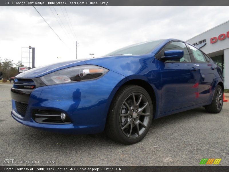 Blue Streak Pearl Coat / Diesel Gray 2013 Dodge Dart Rallye