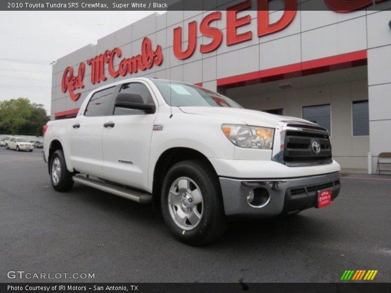 Super White / Black 2010 Toyota Tundra SR5 CrewMax