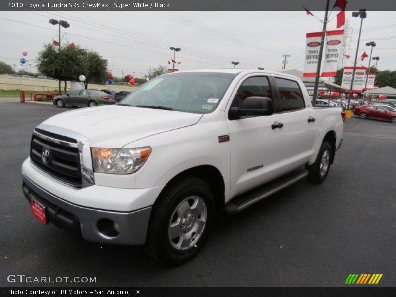 Super White / Black 2010 Toyota Tundra SR5 CrewMax