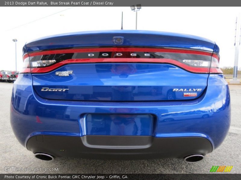 Blue Streak Pearl Coat / Diesel Gray 2013 Dodge Dart Rallye