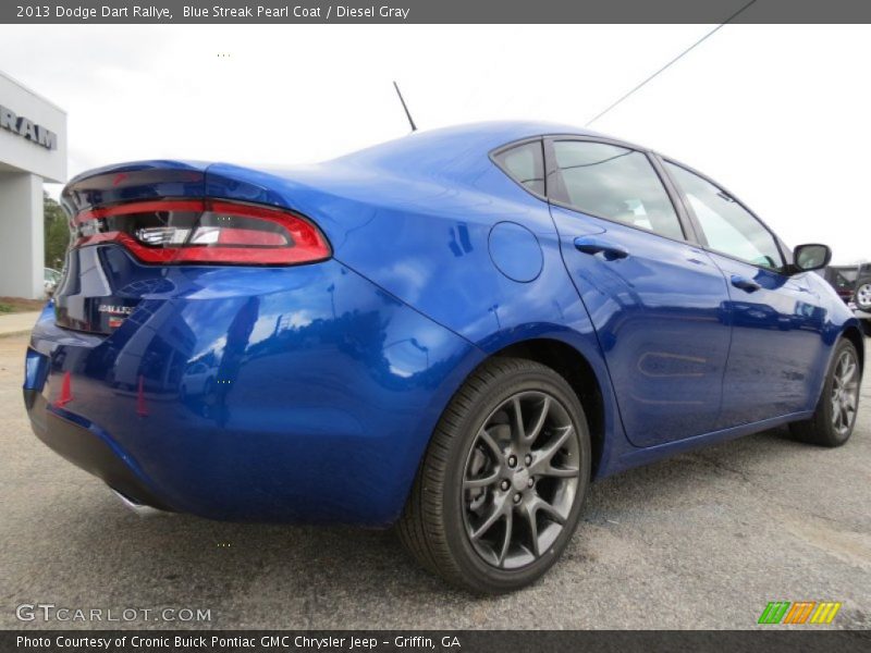Blue Streak Pearl Coat / Diesel Gray 2013 Dodge Dart Rallye