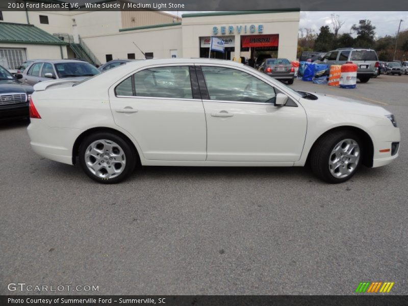 White Suede / Medium Light Stone 2010 Ford Fusion SE V6