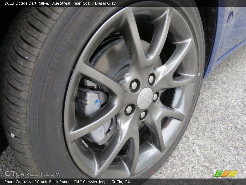 Blue Streak Pearl Coat / Diesel Gray 2013 Dodge Dart Rallye