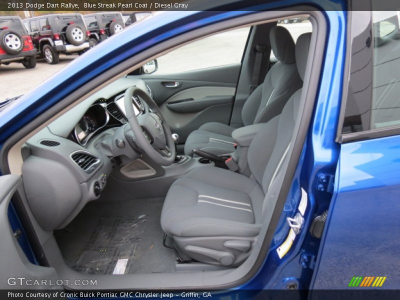 Blue Streak Pearl Coat / Diesel Gray 2013 Dodge Dart Rallye